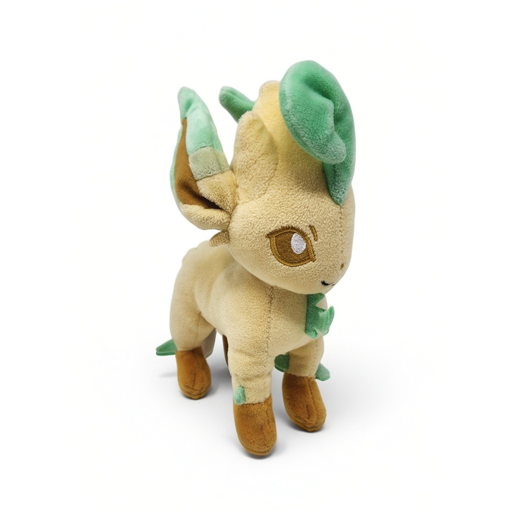 Pokémon Center Leafeon Plush Toy 8in Polyester Grass Eevee Evolution 2017 Figure